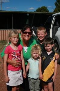 Donna, Sammy, Tommy and my two eldest, Angus and Elsie  March 2012